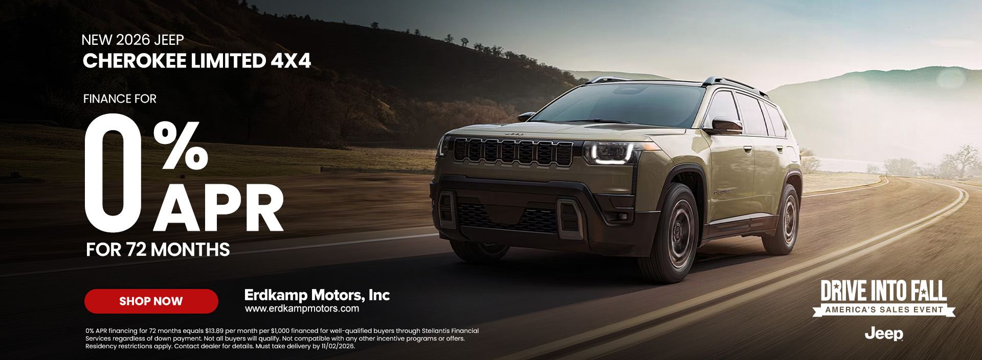 NEW 2026 CHEROKEE LIMITED 4X4